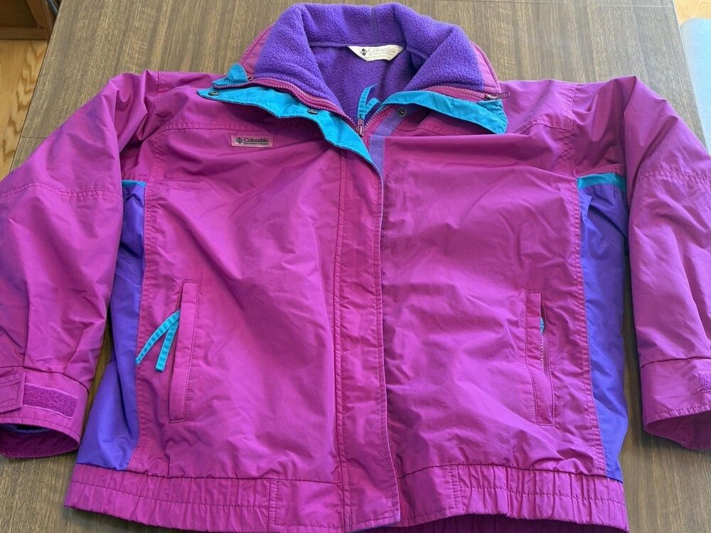 Vtg Columbia Bugaboo Radial Sleeve Ski Jacket Women’s Sz S Liner 80s USA